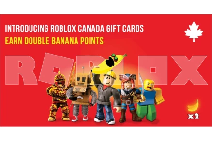 Roblox Canada Gift Cards Now Available on ScratchMonkeys - Earn Double the Banana Points!