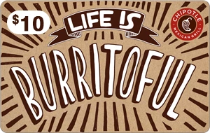 Chipotle Gift Card - $10
