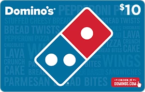 Dominos Gift Card - $10