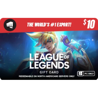 League of Legends $10 Gift Card - NA Server Only [Online Game  Code] : Video Games