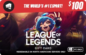 League of Legends Gift Card - $100