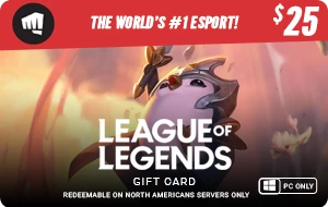 League of Legends Gift Card - $25