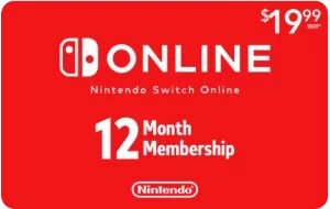 Nintendo Switch Online Membership - Individual Plan (12 Months)