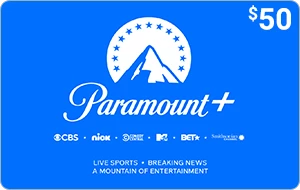 Paramount Plus $50 Gift Card