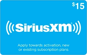 Sirius XM $15 Gift Card