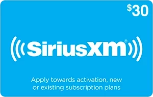 Sirius XM $30 Gift Card