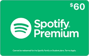 Spotify Gift Card - $60 