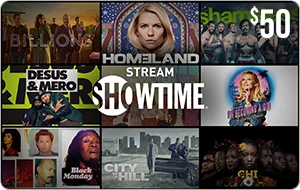 SHOWTIME® $50 Gift Card
