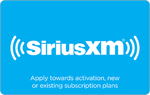 Sirius XM Gift Cards| Digital code |ScratchMonkeys.com