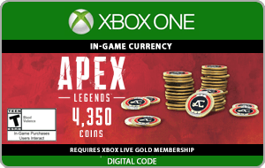 Xbox One APEX Legends 4350 Coins [Digital Code] | ScratchMonkeys