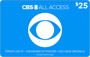 CBS All Access $25