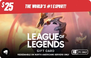 League of Legends Gift Card - $25