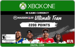 XBOX Madden NFL 20: 2200 Ultimate Team Points