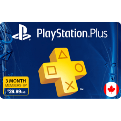 PlayStation Plus 3 Month Subscription Canada
