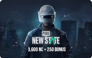 PUBG New State 3600 NC + 250 Bonus 