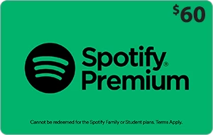Spotify Gift Card - $60 