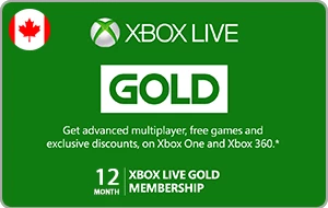 Xbox Live 12 Month Gold Membership Canada